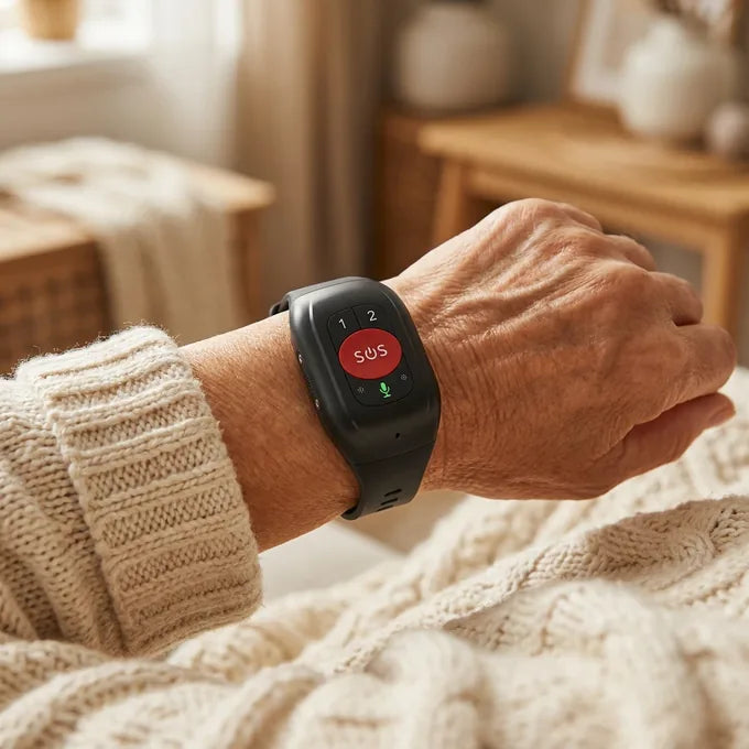 Step 2: close-up of the wristband on a parent's wrist